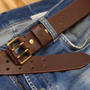 Werkgürtel Braun Messing