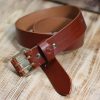 Werkgürtel Cognac Messing – Bild 7